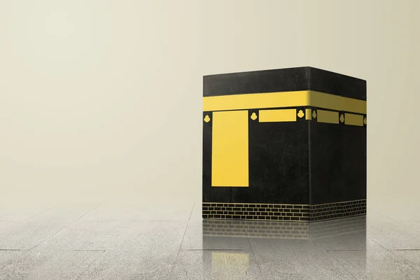 Die Heilige Kaaba Mit Hellem Hintergrund — Stockfoto