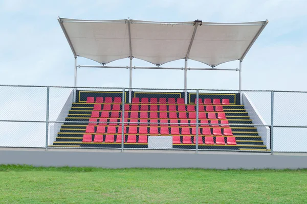 Tribune Seat Stadium Sport Blue Sky Background — Stock Photo, Image