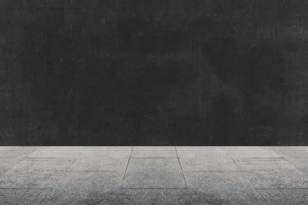 Floor Black Wall Background — Stock Photo, Image