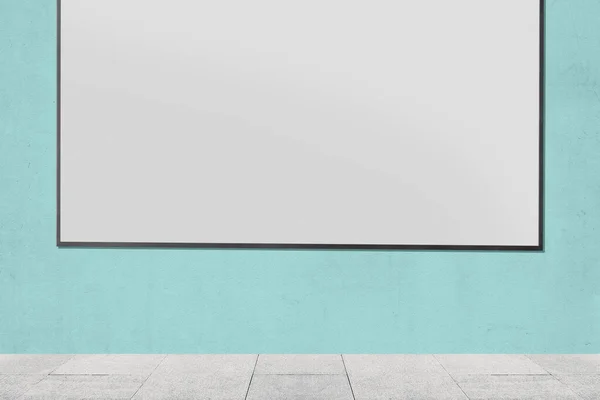 Renkli Duvar Arkaplanındaki Beyaz Tahta — Stok fotoğraf