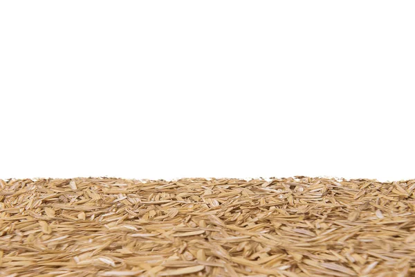 Raw Rice White Background — Stock Photo, Image