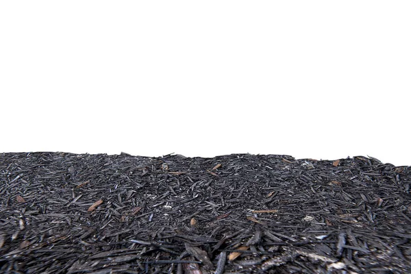 Close View Soil Ground Texture White Background — Stock Photo, Image