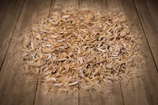 Close View Soil Wooden Background — Stock Photo, Image