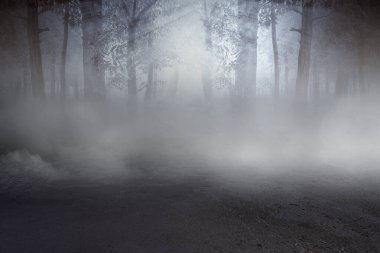 Dramatik sahne arkaplanı olan alan