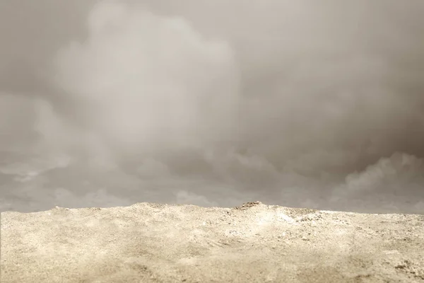 Vista Cerca Del Suelo Con Fondo Niebla —  Fotos de Stock