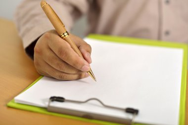 iş adamı panosuna yazma