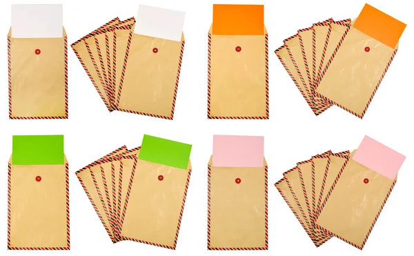 Set Of Brown Paper — Stock Photo, Image