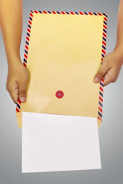 Envelope marrom — Fotografia de Stock