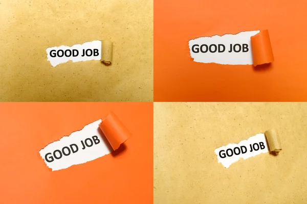 Set Of Good Job Text — Stock Photo, Image
