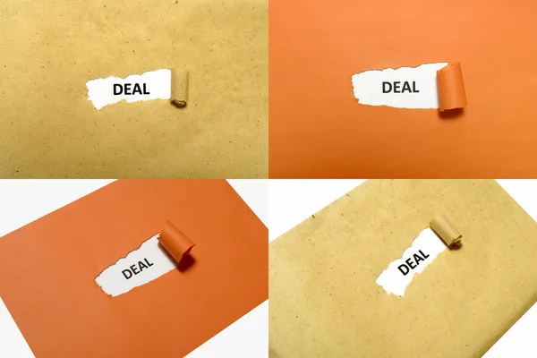 Set Of Deal Text — Stock Photo, Image