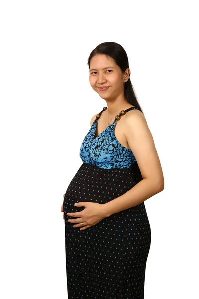 Šťastná těhotná matka — Stock fotografie