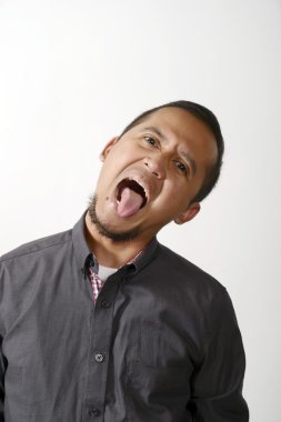 Komik Asya'ya ait adam gösteren dil