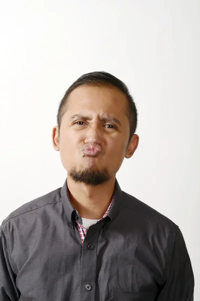 Legrační asijské chlap takže obličej — Stock fotografie