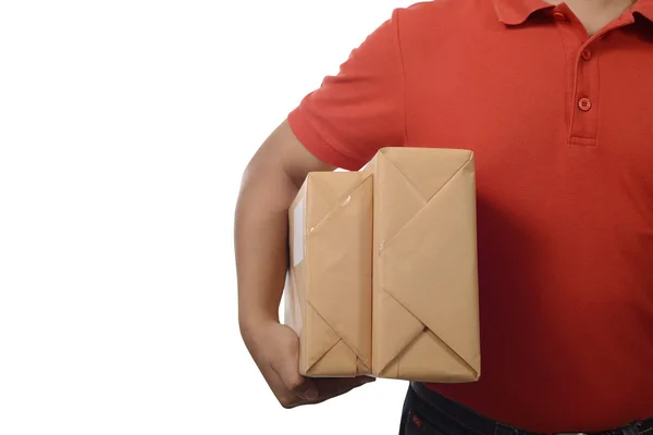 Man delivering packages — Stock Photo, Image