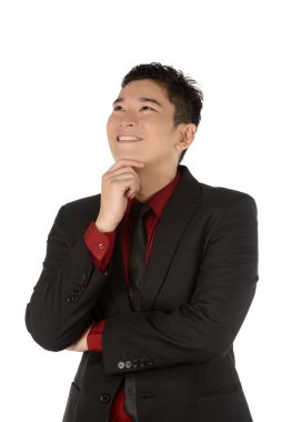 Asya iş adamı, düşünüyor