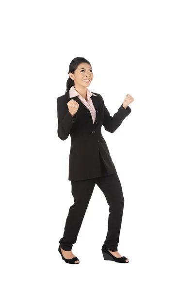 Asian Business Woman Happy — Stock Photo, Image