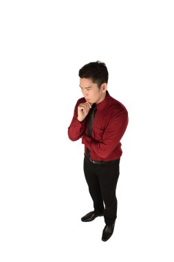 Asya iş adamı, düşünüyor