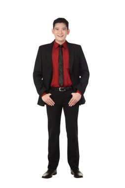 Kendine güvenen Asya iş adamı