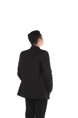 Backview Toddler Asya iş adamı