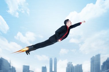 Uçan iş kadını