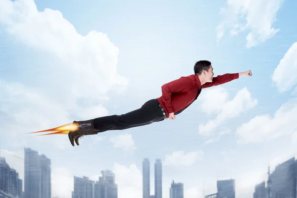 Business man flying — Stock Photo, Image