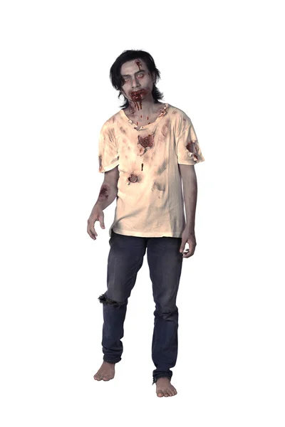 Scary Asian Male Zombie — Stock Photo, Image