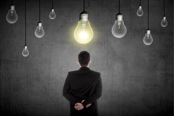 Business person having bright idea — Stock Photo, Image