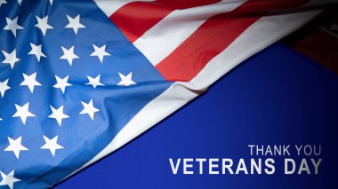 Gaziler Günü 'nde Amerikan bayrağı geçmişi olan bir mesaj. Gazi Günü, Anma Günü veya Vatanseverlik Konsepti