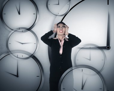 Business Overtime Conceptual clipart