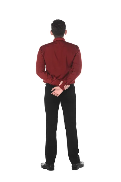 Back view of confident asian business man — Stock Photo, Image
