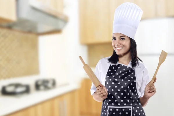 Young Woman Chef — Stock Photo, Image