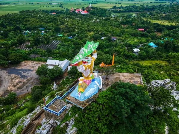 Lopburi Thailand October 2020 Wat Khao Samo Khon Buddha Monkey — Stock Photo, Image
