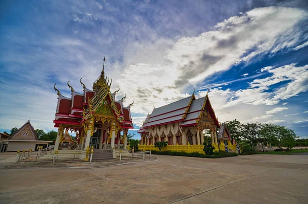 Chachoengsao Tajlandia Czerwca 2019 Wat Lat Namkhem Wat Khlong Ton — Zdjęcie stockowe