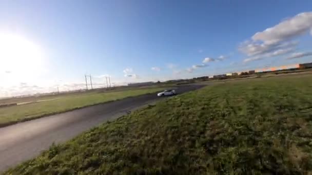 Les Voitures Participent Course Automobile — Video