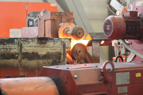 Bewegung der erhitzten Metallstange — Stockfoto