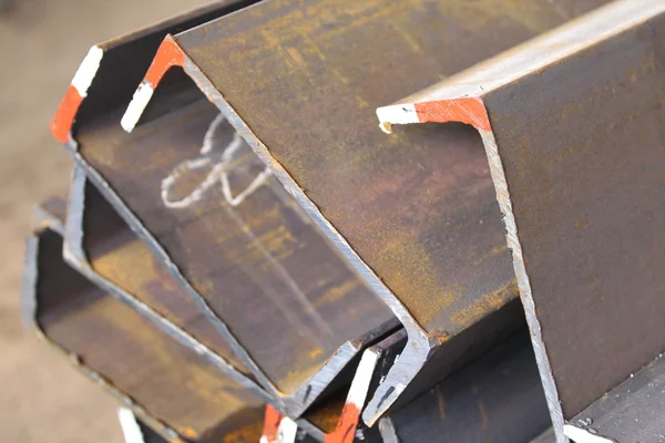 Metal profiles channel — Stock Photo, Image