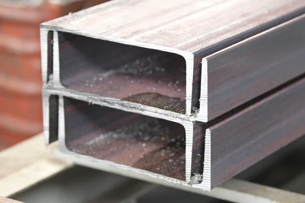 Metal profiles channel — Stock Photo, Image