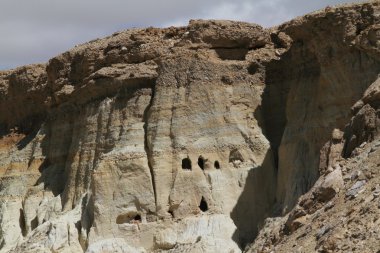 Tibet dağların manzaralarına