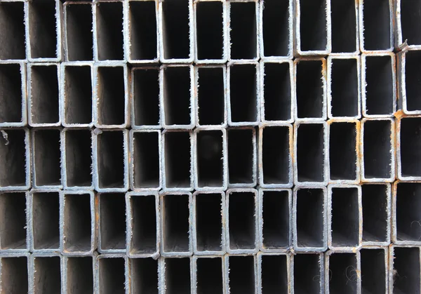 Металевий профіль квадратна трубка — стокове фото