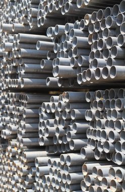 Metal profilleri yapıları oluşturmak için temel tüp