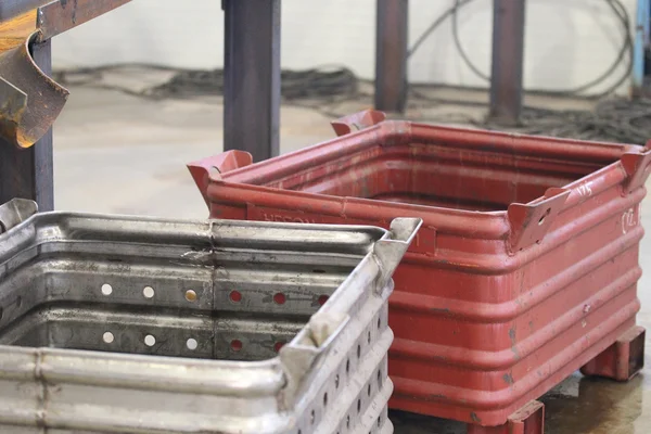 Caja para almacenamiento compacto de diversos materiales —  Fotos de Stock