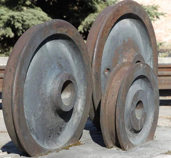 Old railway wheels — Stock Photo, Image