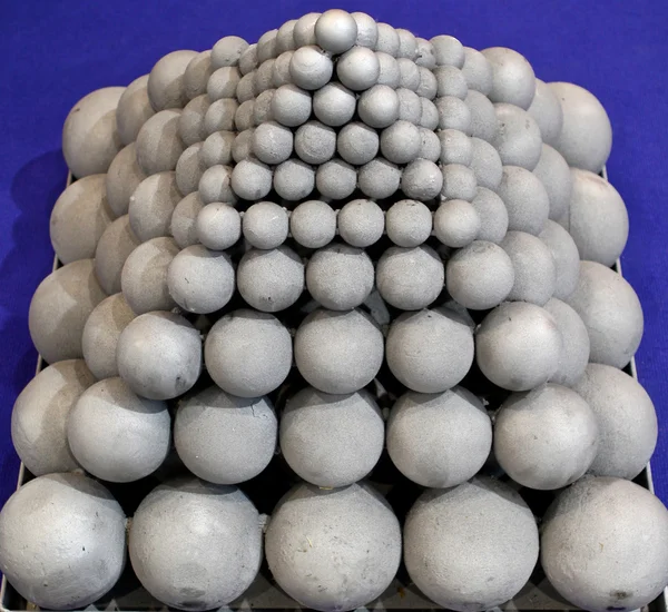 Pyramid of grinding balls — Stock Photo, Image