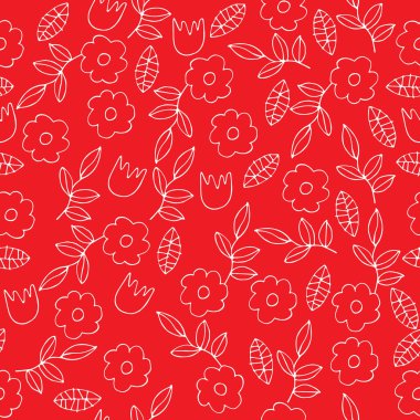 Sorunsuz arka plan deseni çiçek