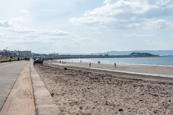 Пресвік Шотландія Велика Британія Квітня 2021 Пляж Берегова Зона Пресвіка — стокове фото
