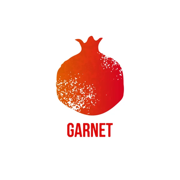 Vektör garnet grunge simgesi