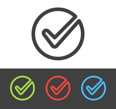 vektör onaylamak ve simgesini denetleyin