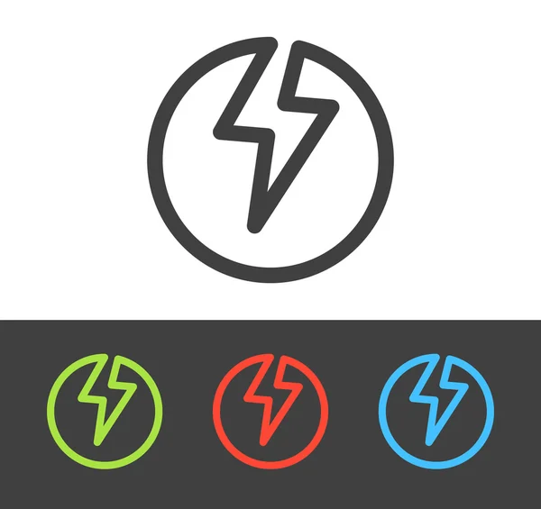 vektör lightning bolt simgesi
