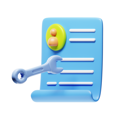 Saydam arkaplanda izole edilmiş modern 3D çizimler