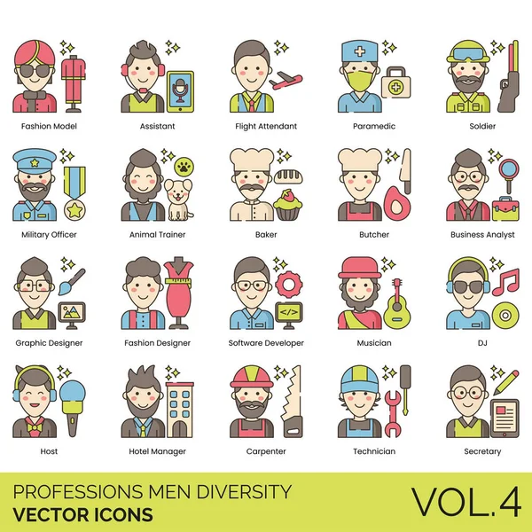 Meslek Farklılığı Simgeleri: Muhasebeci, Aktör, Hava Trafik Kontrolörü, Hayvan Eğitmeni, Mimar, Sanatçı, Yardımcı, Astronot, Astronom, Sporcu, Baker, Banker, Otobüs Şoförü, İş Dünyası